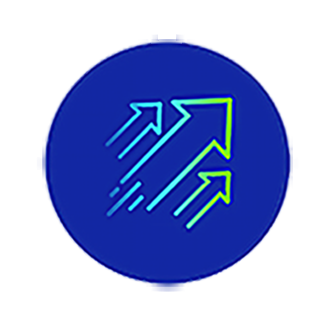Icon depicting increased uptime and reliability